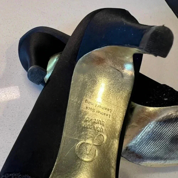 Adrianna Papell Black Peep Toe Heels - Picture 14 of 16